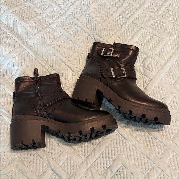 Circus by Sam Edelman Sinead Chunky Combat Ankle Boots Size 7M - Picture 4 of 6